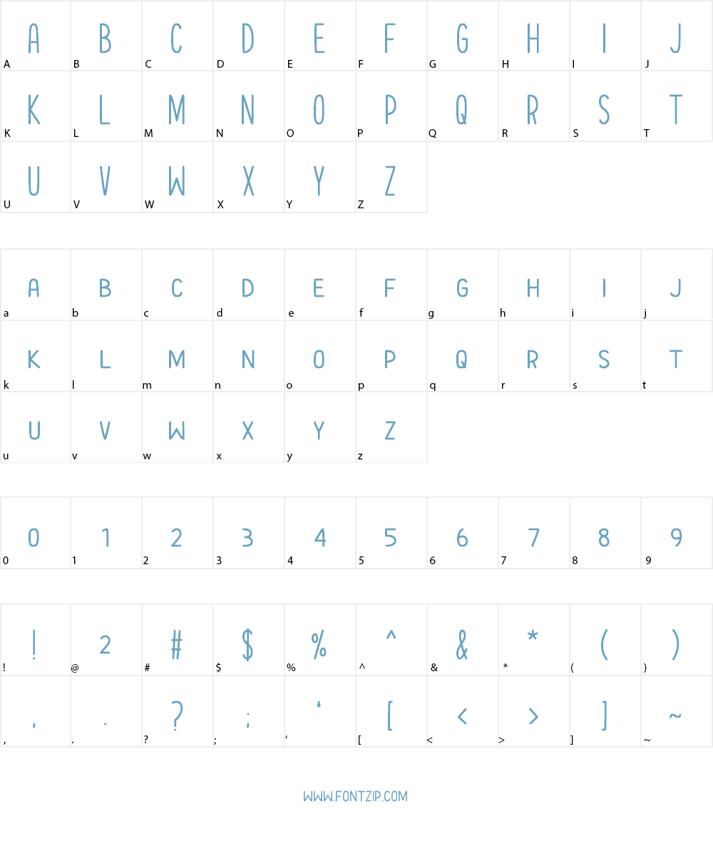 Im Spiegelland Font Character